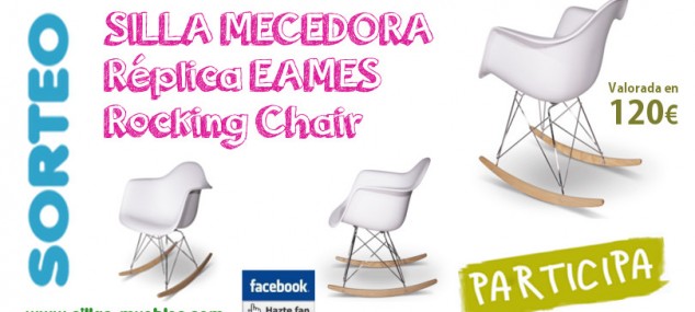 Consigue una silla MECEDORA Réplica EAMES Rocking Chair valorada en 120€. Participa en nuestro sorteo!
