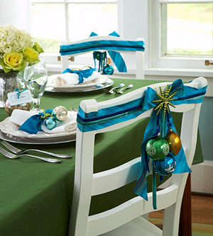 Decoración Navidad Sillas