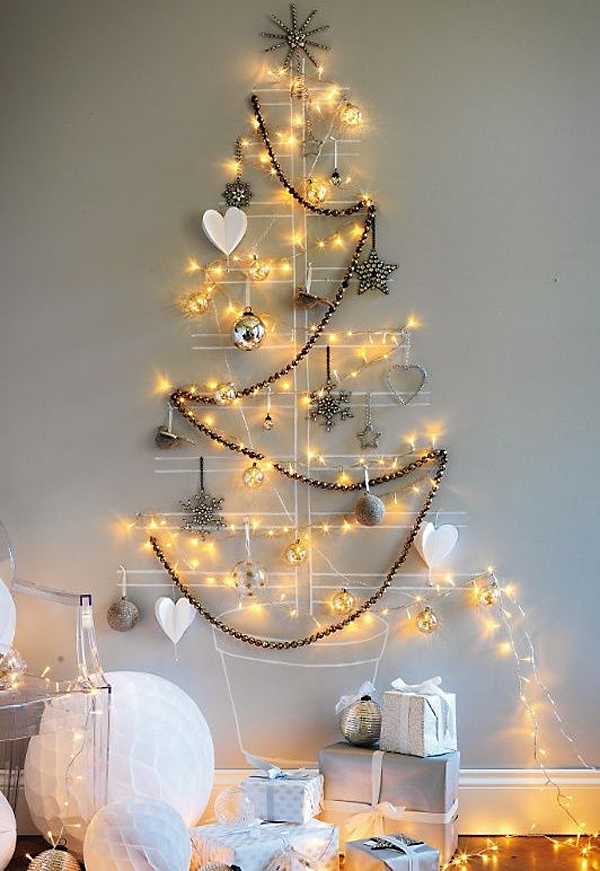 arbol pared sm navidad