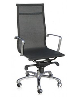 Silla de Direcci&oacute;n Napoli respaldo alto Blanco