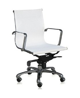 Silla de Direcci&oacute;n Roma respaldo bajo Blanco