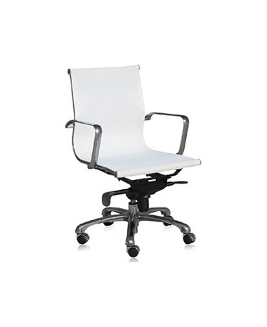 Silla de Direcci&oacute;n Roma respaldo bajo Blanco