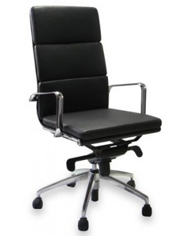 Silla de Direcci&oacute;n Pisa Respaldo Alto Blanco