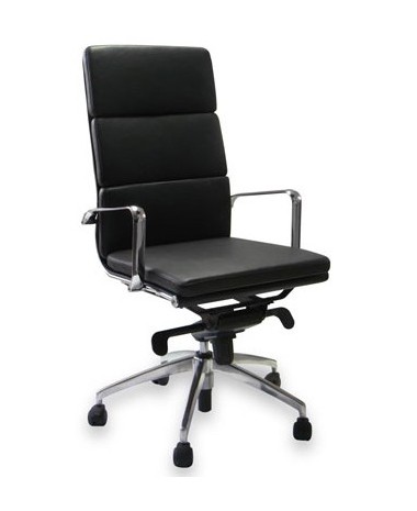 Silla de Direcci&oacute;n Pisa Respaldo Alto Blanco