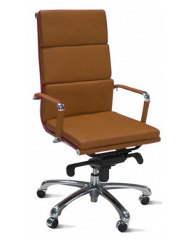 Silla de Direcci&oacute;n Pisa Respaldo Alto Rojo
