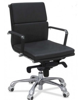 Silla de Direcci&oacute;n Pisa Respaldo Bajo Blanco