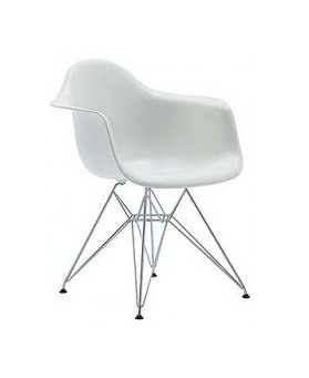 Sill&oacute;n Dise&ntilde;o Ims Blanco con patas met&aacute;licas