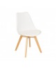 Silla N&oacute;rdica Ims blanco (patas de madera de haya natural)