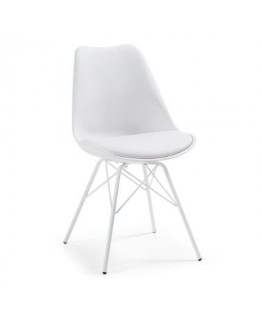 Silla Dise&ntilde;o Alf Met&aacute;lica Blanca