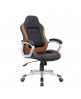 Silla oficina deportiva M&oacute;naco marr&oacute;n y negra