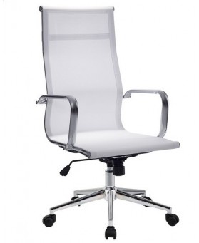Silla de Direcci&oacute;n G&eacute;nova New textiline respaldo alto Blanco