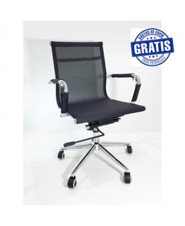 Silla de Direcci&oacute;n MALLA  respaldo bajo Negro