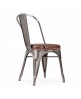 Silla dise&ntilde;o vintage tol piel sint&eacute;tica