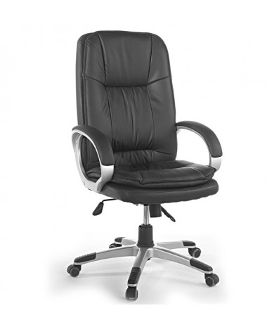 Silla direcci&oacute;n Ton piel negra