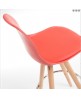 Taburete dise&ntilde;o Alf rojo