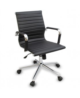 Silla de Direcci&oacute;n G&eacute;nova  New respaldo bajo Negra