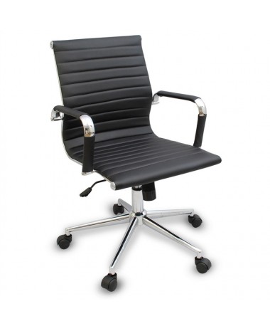 Silla de Direcci&oacute;n G&eacute;nova  New respaldo bajo Negra