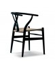 Silla N&oacute;rdica Rep. CH 24 Wishbone Negro