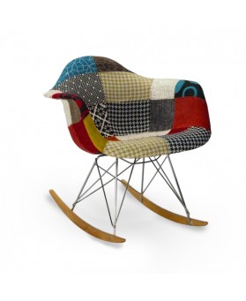 Silla diseño rocking chair  Patchwork
