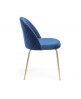 Silla vintage Myst gold azul
