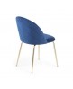 Silla vintage Myst gold azul
