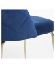 Silla vintage Myst gold azul