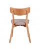Silla madera Sinai roble beig