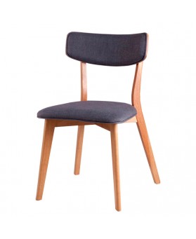 Silla madera Sinai roble gris dark