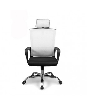 Silla oficina direcci&oacute;n Imax blanca negra