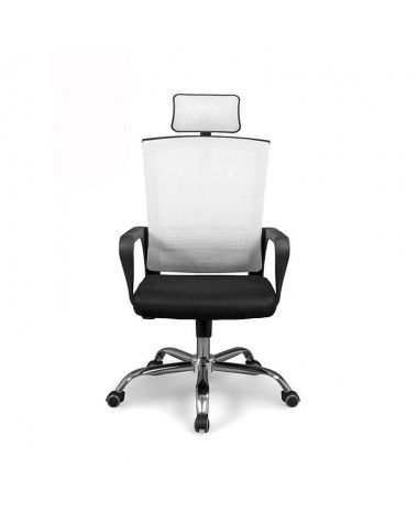 Silla oficina direcci&oacute;n Imax blanca negra