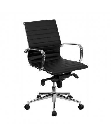 Silla de Direcci&oacute;n G&eacute;nova  New respaldo bajo Negra