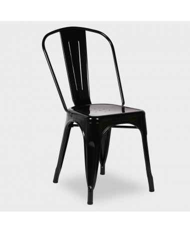 Silla Dise&ntilde;o Vintage Tol Negro