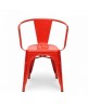 Silla Dise&ntilde;o Vintage Max Rojo