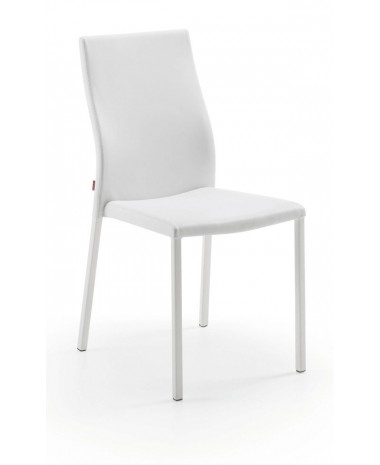 Silla Tapizada Alba Blanco